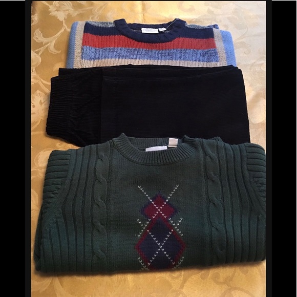 NWT SONOMA 3 Pieces Set: 1 Pants +2 Sweaters Boys Sz 5-6 - Picture 10 of 10